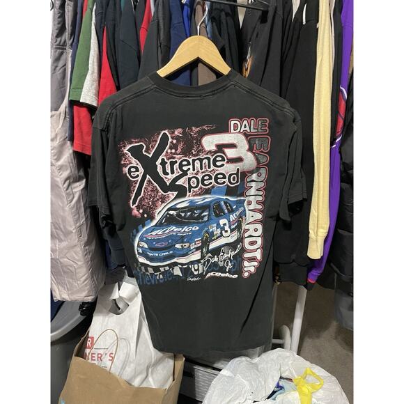 Size L- VTG Dale Earnhardt Jr. NASCAR Extreme Speed T-Shirt - Picture 2 of 3